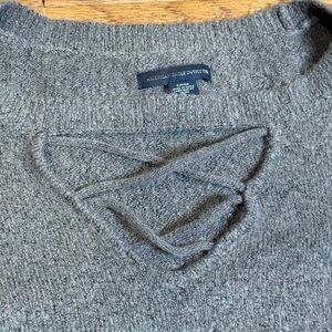 American Eagle Outfitters Gray Sweater with bell sleeves